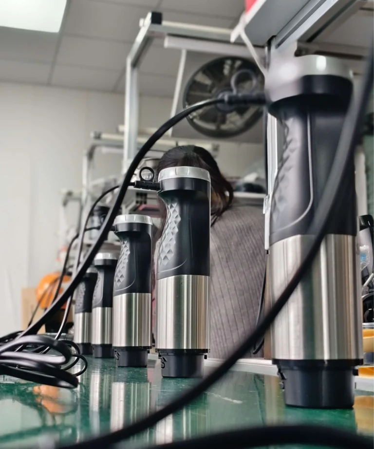 Quality testing of hand blender units during ODM validation